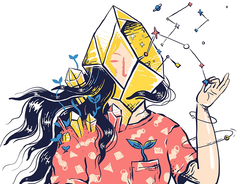 Self Portrait art illustration creative planet saturn bright procreate.jpg