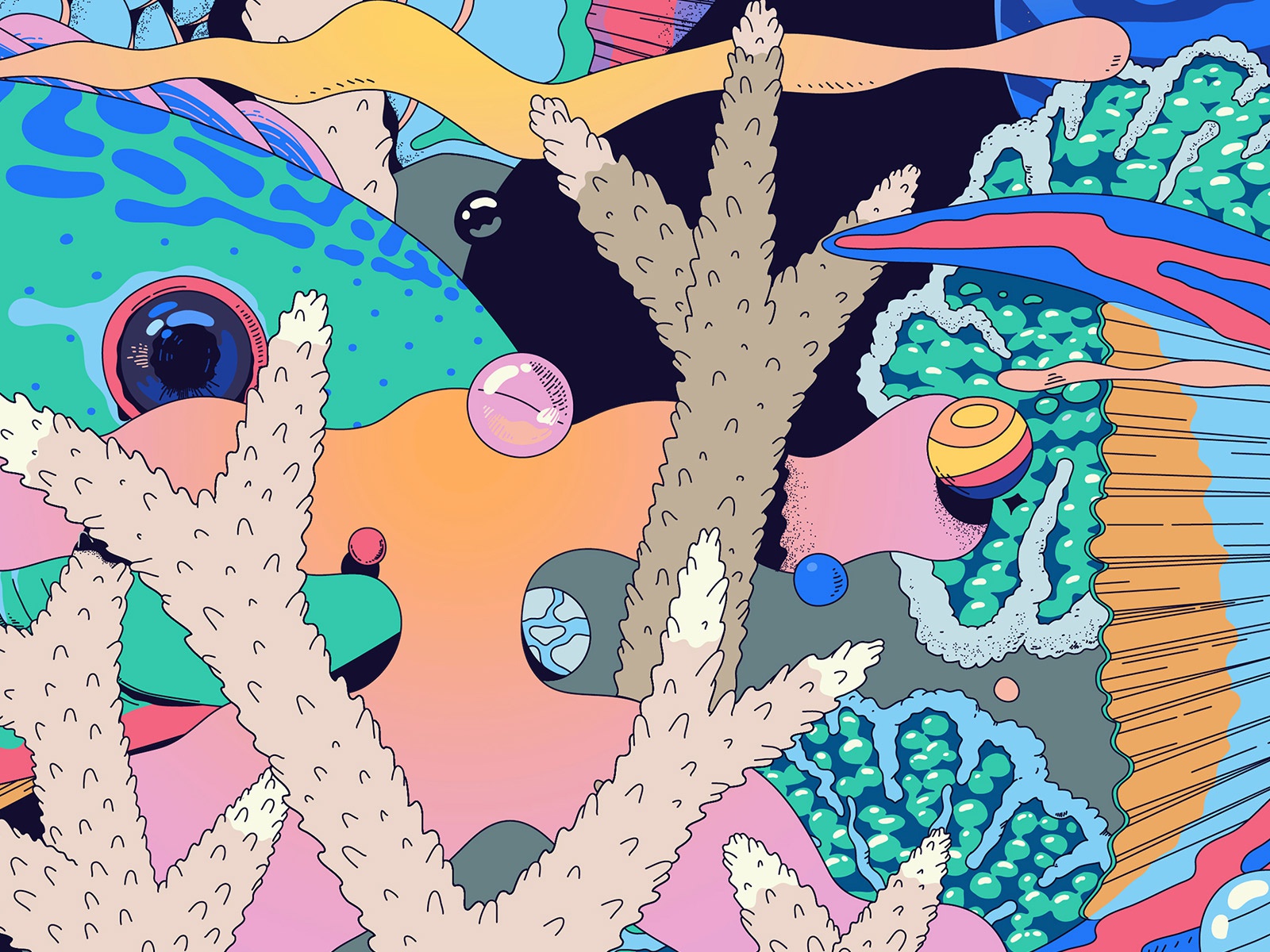 Sneak Peek II environmental surreal coral bubbles fish underwater spac.jpg