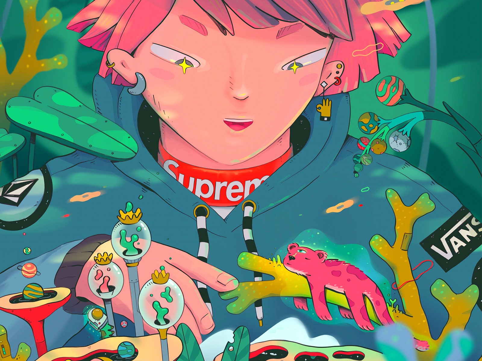 Todays Magic digital illustration ipad art nature anime procreate char.jpg