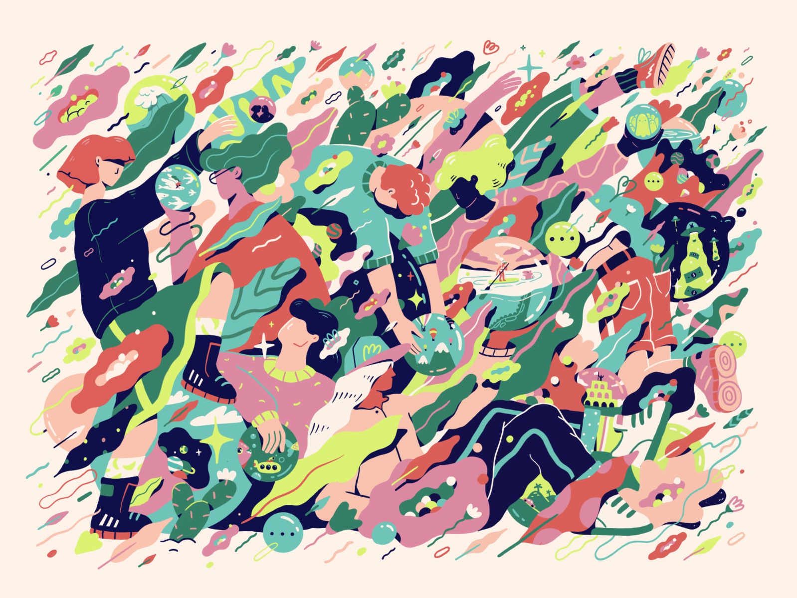 The Stories we share space stories bright procreate surreal character.jpg