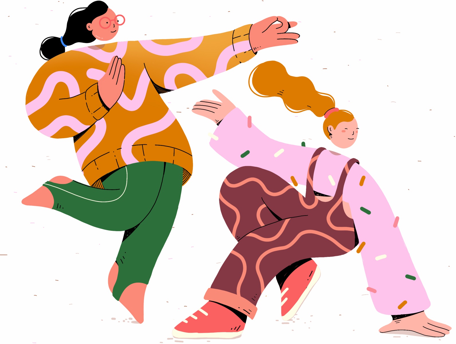 Vibin’ 2021 2021 procreate app procreate good vibes dancing women patt.jpg