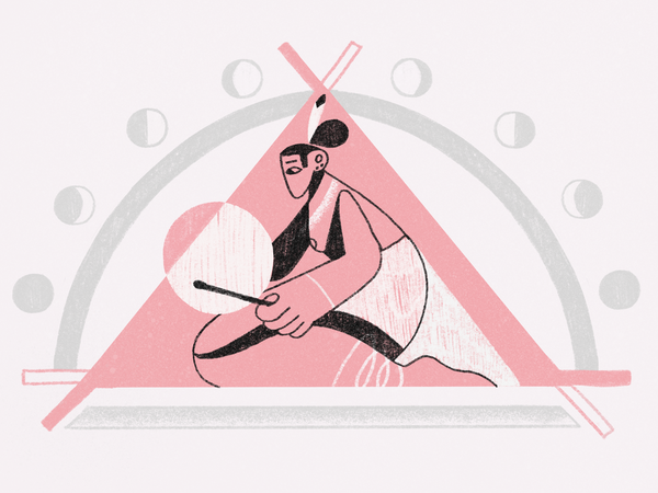 Indiana  tribal tent shape procreate geometry woman moon charachter il.png