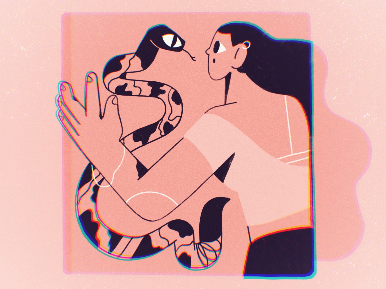 Scared of your own shadow  october spooky hair snake shapes girl chara.jpg