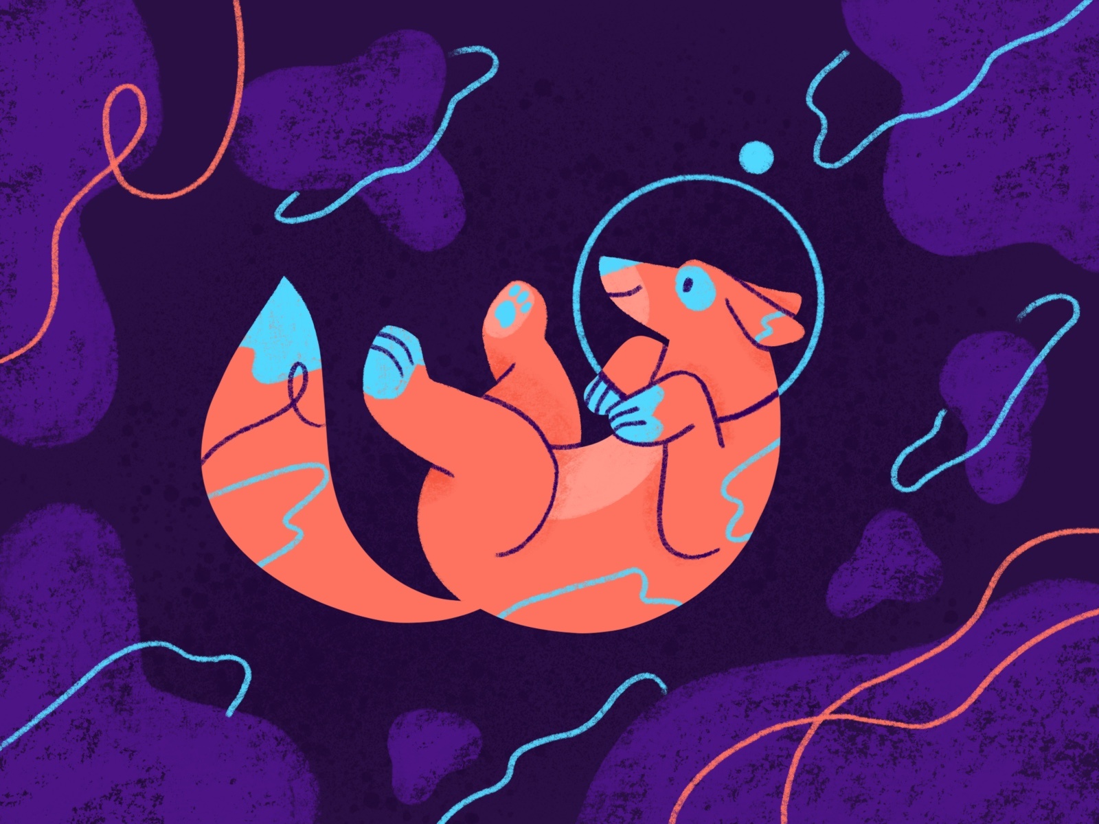 SpaceTime Doggio cosmos space dog design photoshop procreate texture i.jpg