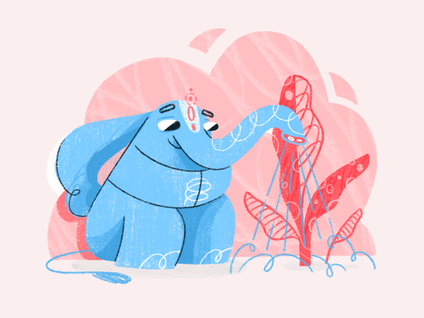 Water your plants  texture character love peace garden care water bana.png