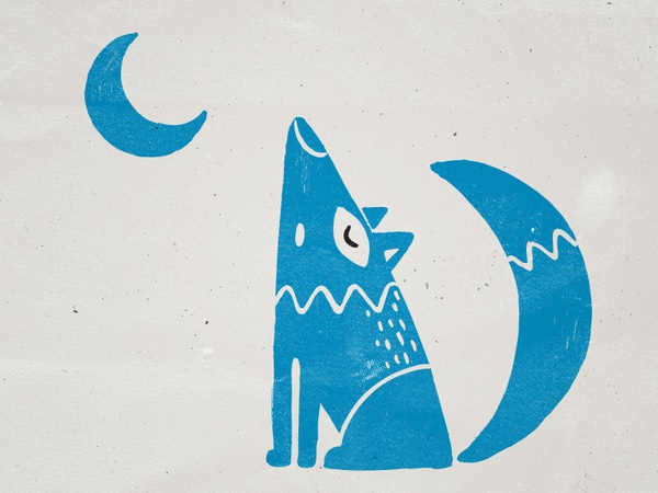 x Howl x eve silkscreen eye lazy blue moon pillow screenprint wolf how.jpg