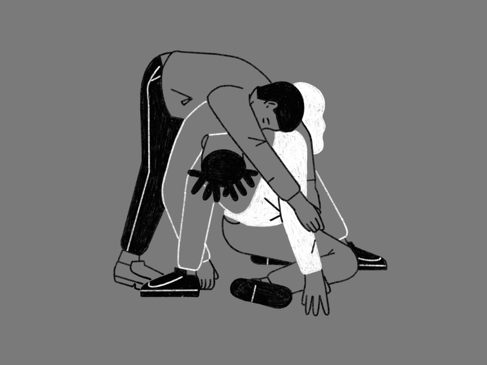 Leowalkinparis minimal illustration black and white illustration artsy.jpg