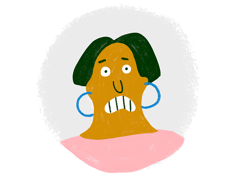Oops illustration lady product product illustration oops blushing erro.gif
