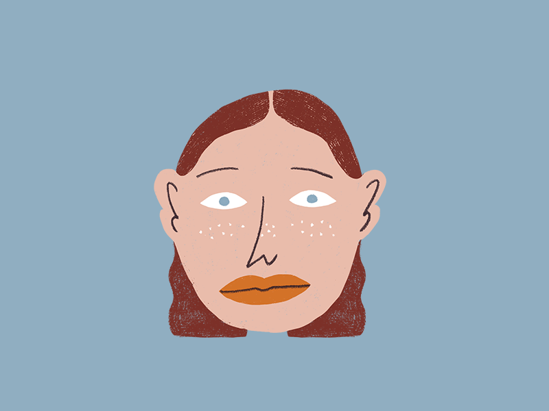Split melt face split illustration.gif