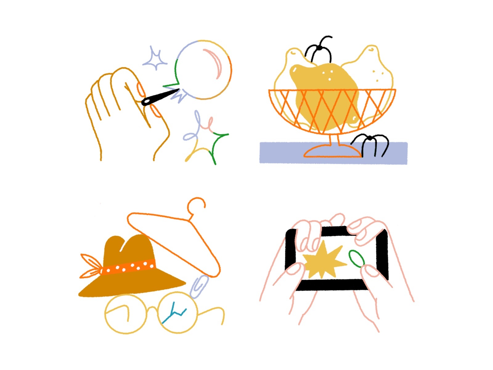 Spots spiders game hands screen balance glasses hat pop the bubble lin.jpg