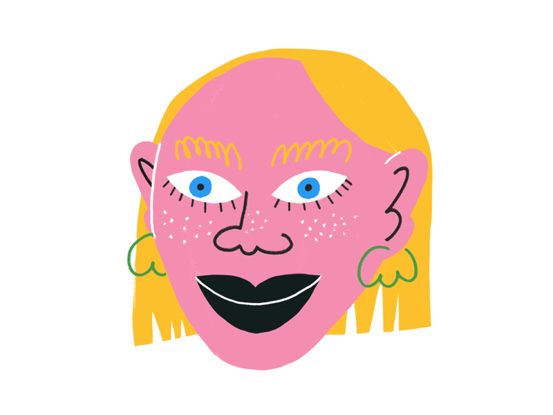 Third eye 2 portrait third eye caracter animation weird face animation.gif