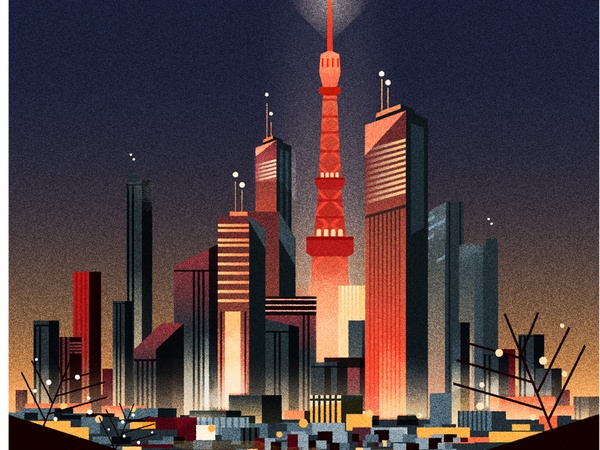 A dark but colourful night. japan urban noise design cityscape skyline.jpg