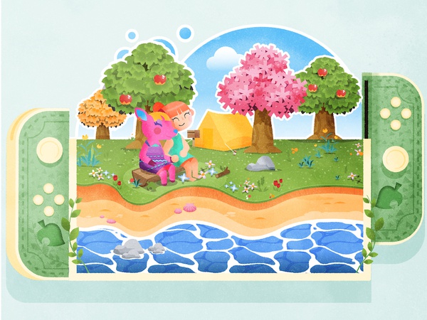 A little Animal Crossing fanart videogame fanart game crossing animal.jpg