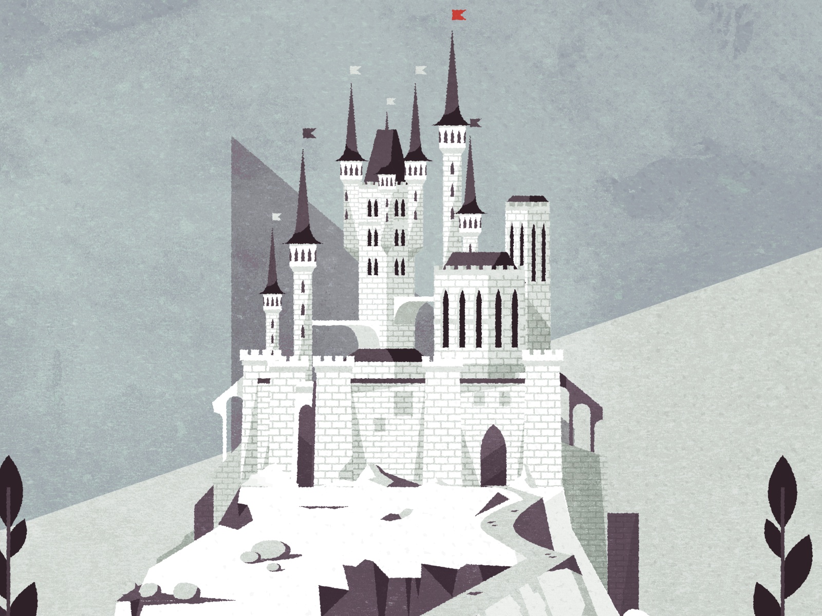 A little fantasy. retro design illustrator minimalist texture illustra.jpg