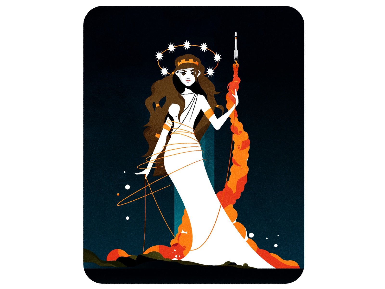 Ariane esa ariadne ariane rocket futurism illustrator texture illustra.jpg