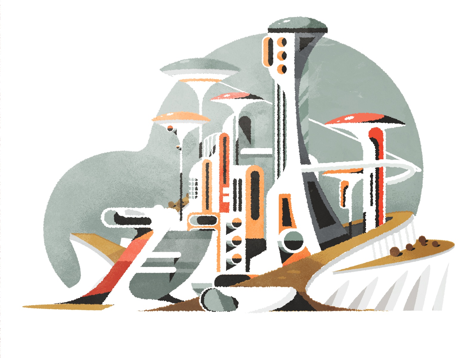 Bubbly City cityscape design skyline architecture city illustrator min.jpg
