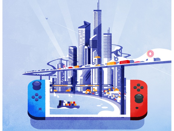 Cities Skylines on Switch design illustrator urban cityscape texture s.jpg