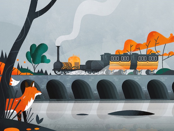 Disturbing the peace fox tree locomotive train landscape nature englan.jpg