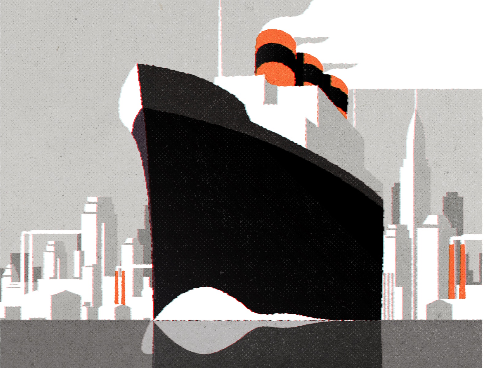 Art Deco Ocean Liner retro design skyline architecture city illustrato.jpg