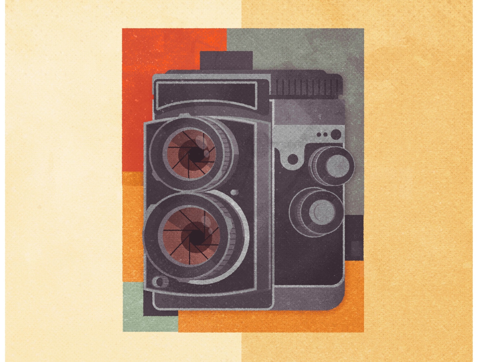 Beautyflex japan logo retro design minimalist illustrator texture illu.jpg