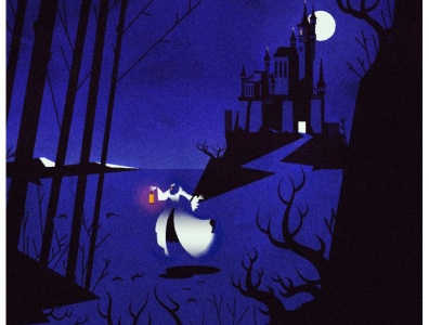Female Dullahan illustrator texture minimalist creepy castle architect.jpg