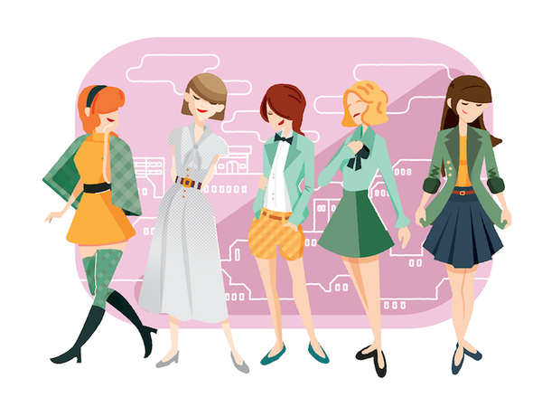Girls fashion dress women woman girl.png