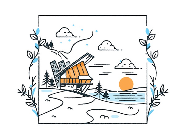 Googietime Cabin vector icon outline stroke retrofuturism retro futuri.jpg