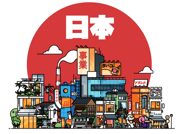 I 3 Japan vector urban store minimalist japan icon flat building archi.jpg