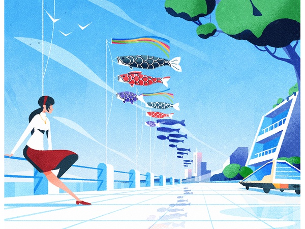 Koinobori japan koinobori cityscape illustrator texture architecture c.jpg