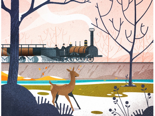 Le Belge history landscape nature train illustrator texture minimalist.jpg
