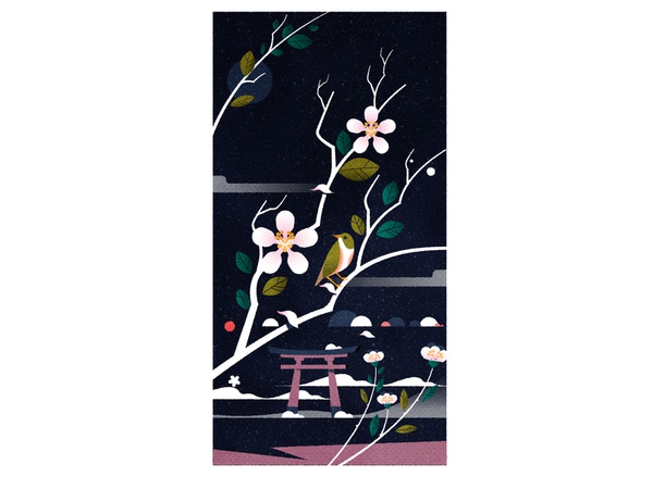 Little bird print woodblock texture design illustrator minimalist illu.jpg
