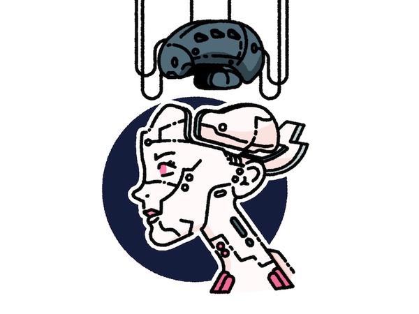 Major Mokoto Kusanagi! manga anime robot cyborg minimalist sticker gho.jpg