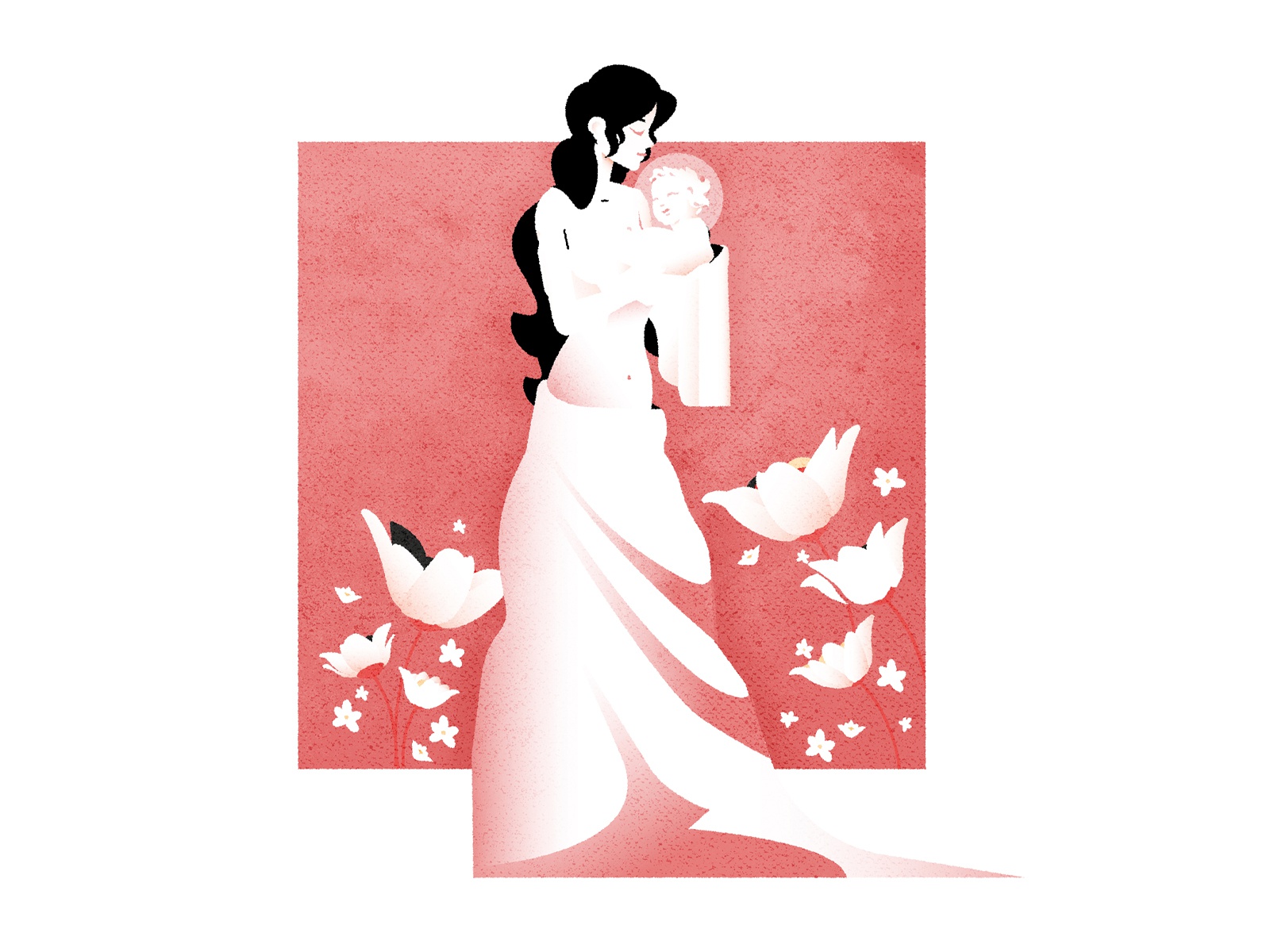 Mothers Day editorial character illustrator minimalist texture illustr.jpg