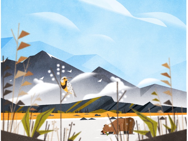 Montana landscape minimalist texture illustration vector.jpg