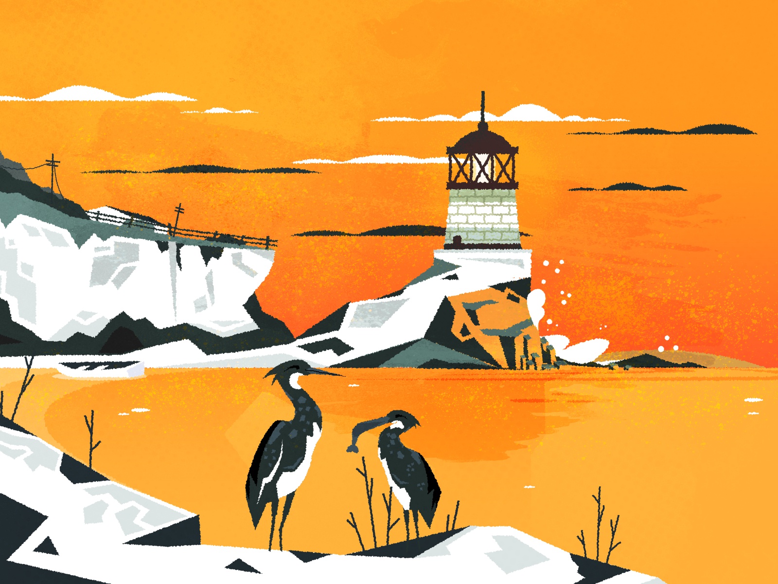 New England Lighthouse rough lighthouse minimalist illustrator texture.jpg