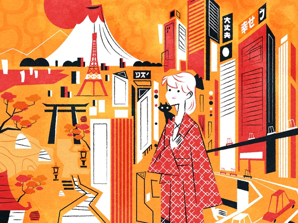 Nihon Joy tokyo nippon japan modern cartoon retro illustrator cityscap.jpg