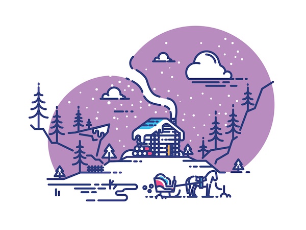 On a snowy evening ... icon sticker outline stroke christmas winter mi.jpg