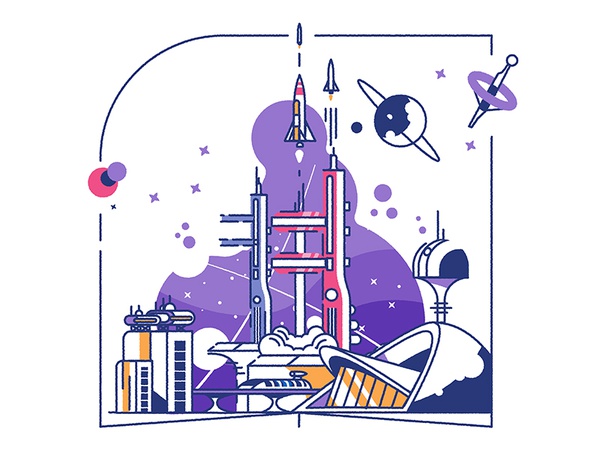 Onward! To space! colour science fiction futurism spaceship launch tex.jpg