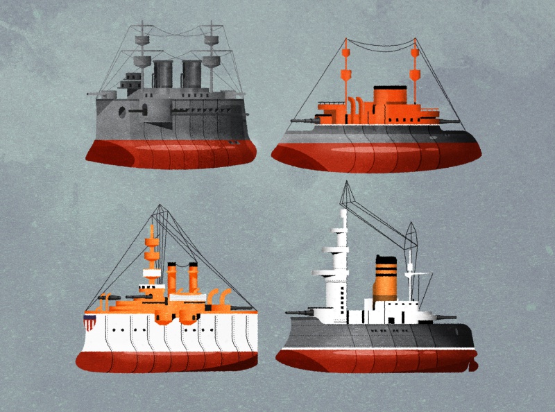 Pre-dreadnought cuties texture illustrator vector illustration design.jpg