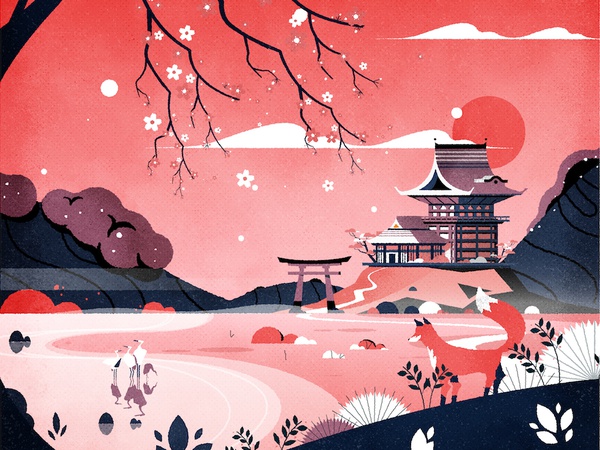 Reiwa japan minimalist texture design architecture illustration vector.jpg