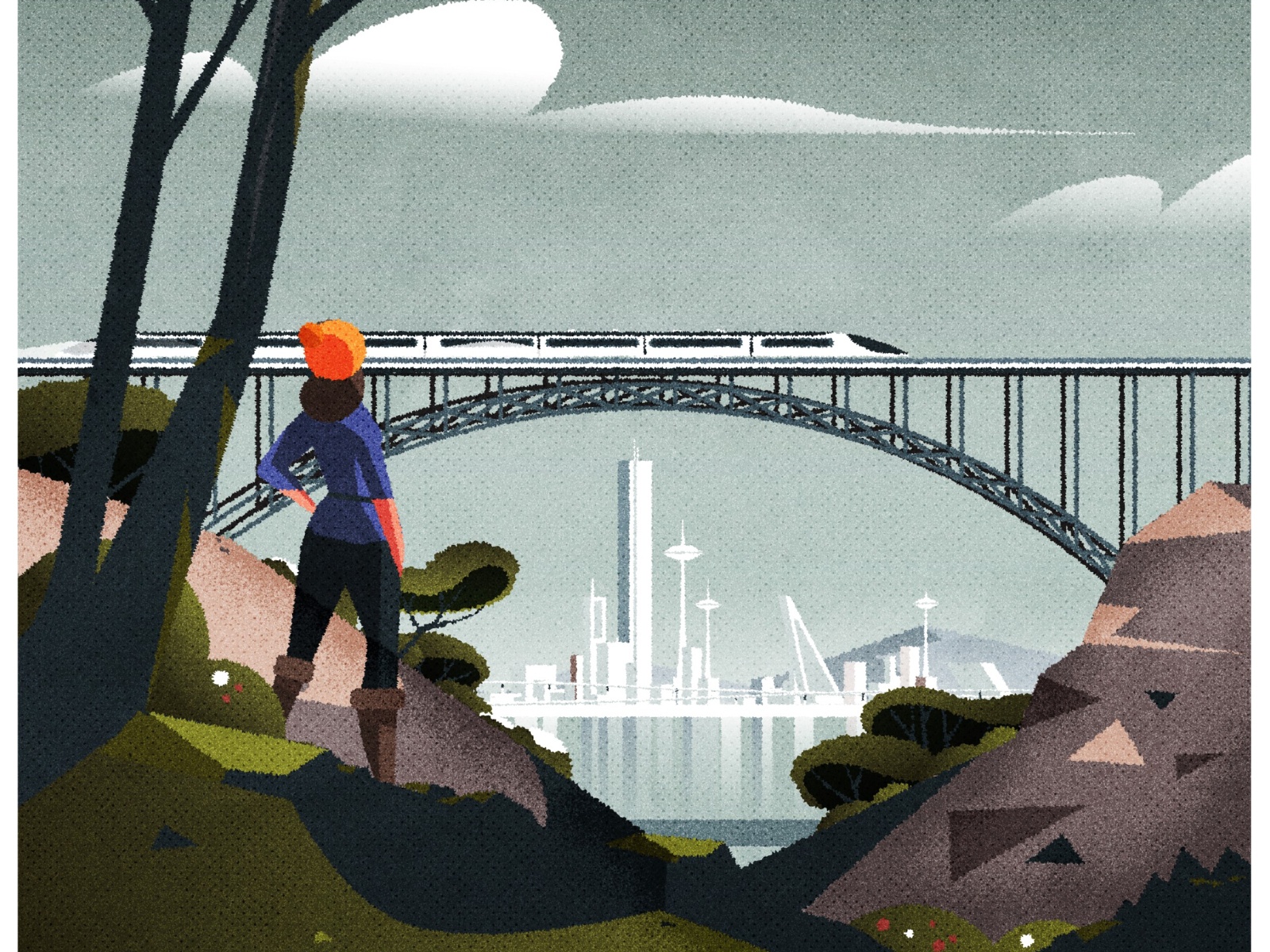 Hike cityscape design skyline illustrator architecture city minimalist.jpg