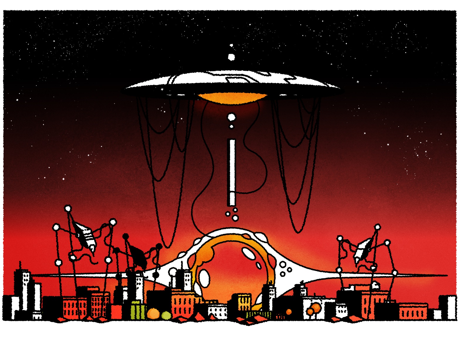 War of the Worlds! futurism cityscape design illustrator minimalist te.jpg