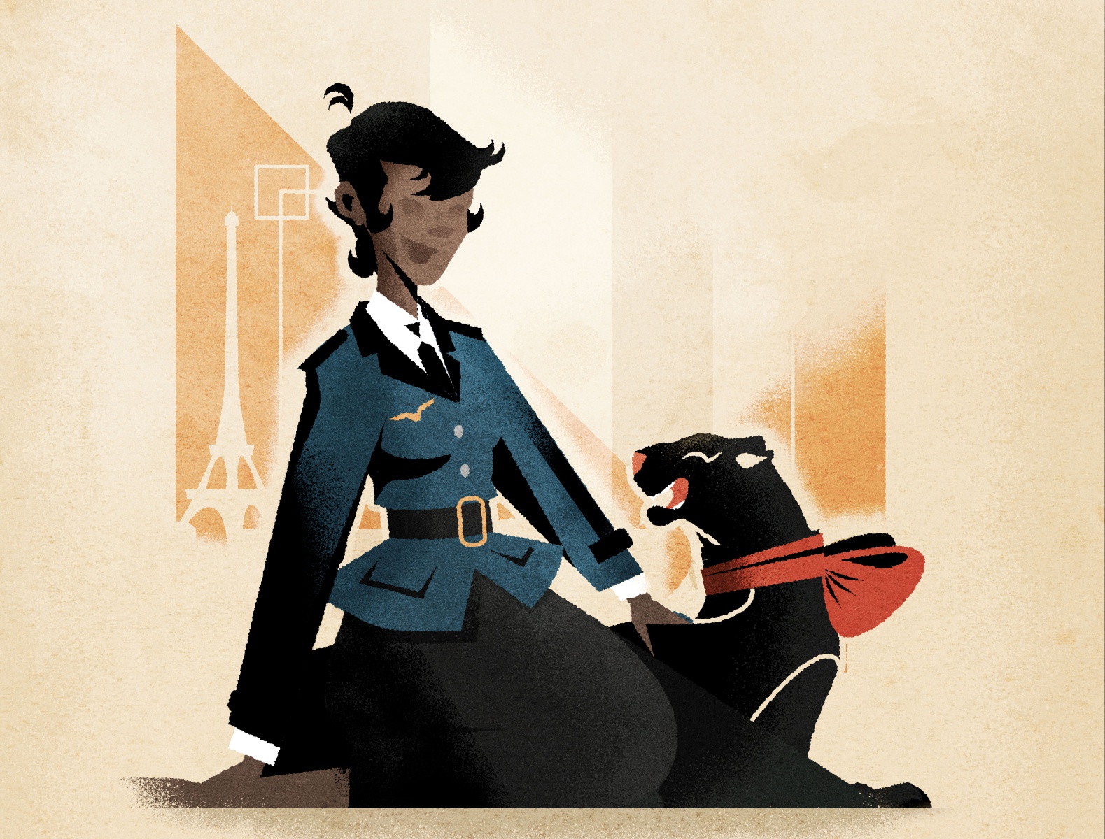 Josephine Baker editorial history poster retro illustrator minimalist.jpg