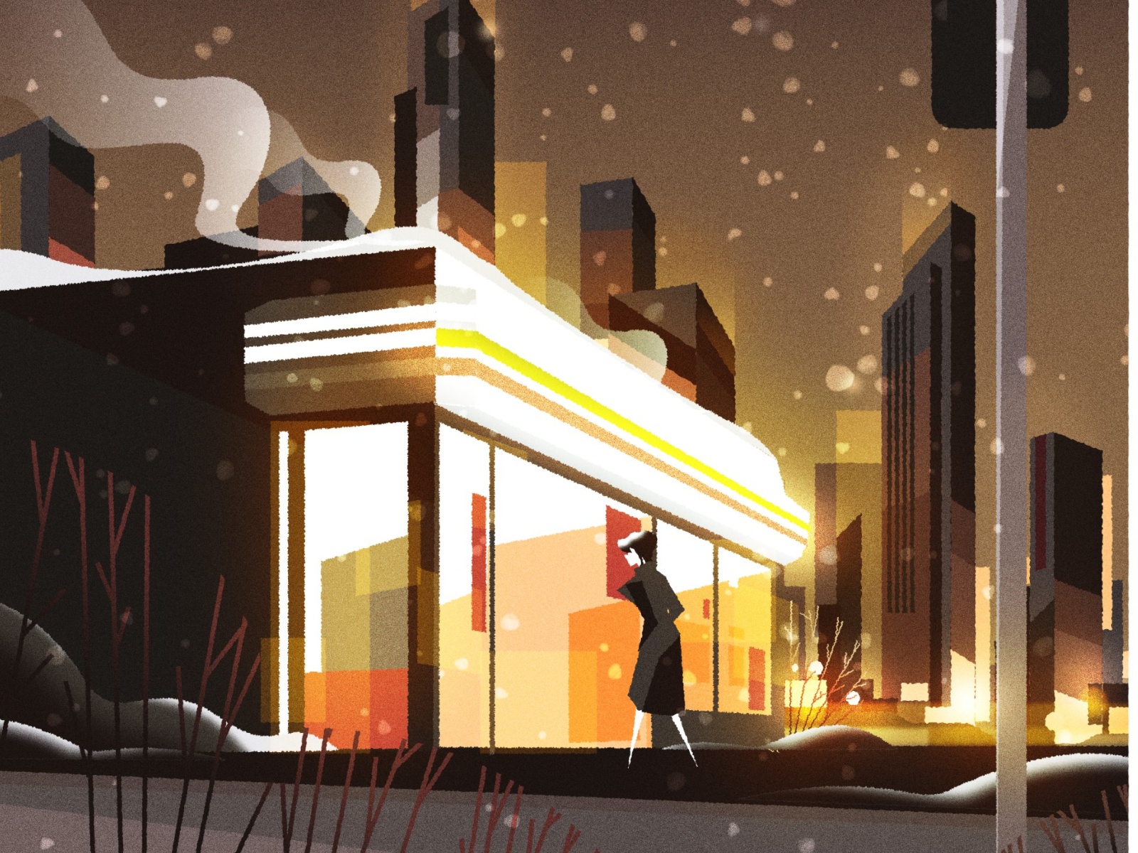 Nightly store run design cityscape skyline city illustrator minimalist.jpg