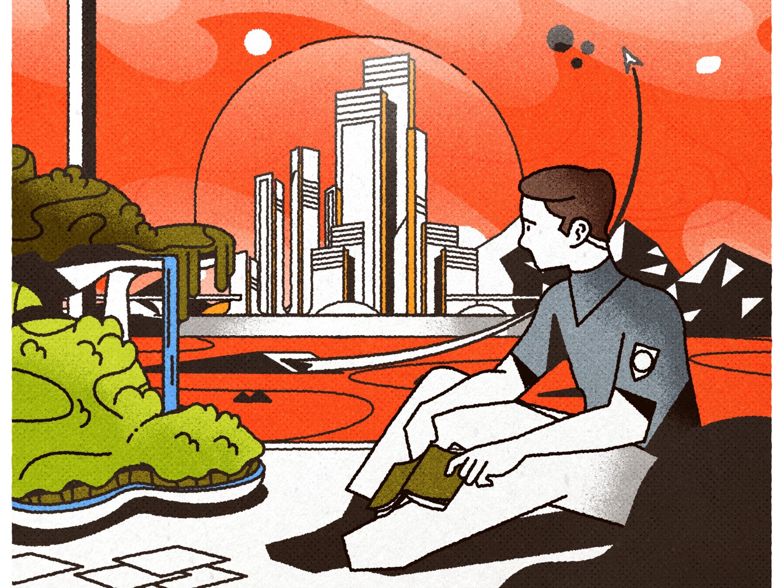 Pining for greener places outline futurism cityscape design city archi.jpg