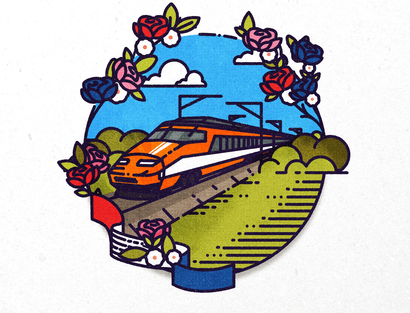 TGV emblem emblem train icon logo minimalist illustrator texture illus.jpg