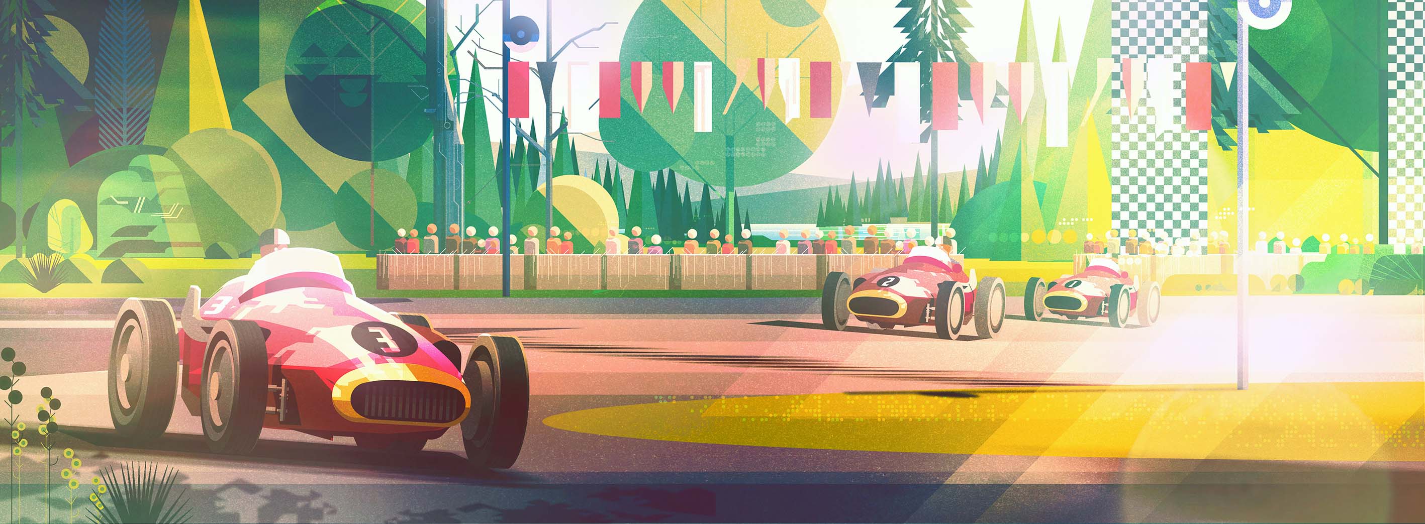 ILLUSTRATION  book Cars Racing race tracks vector (18).jpg