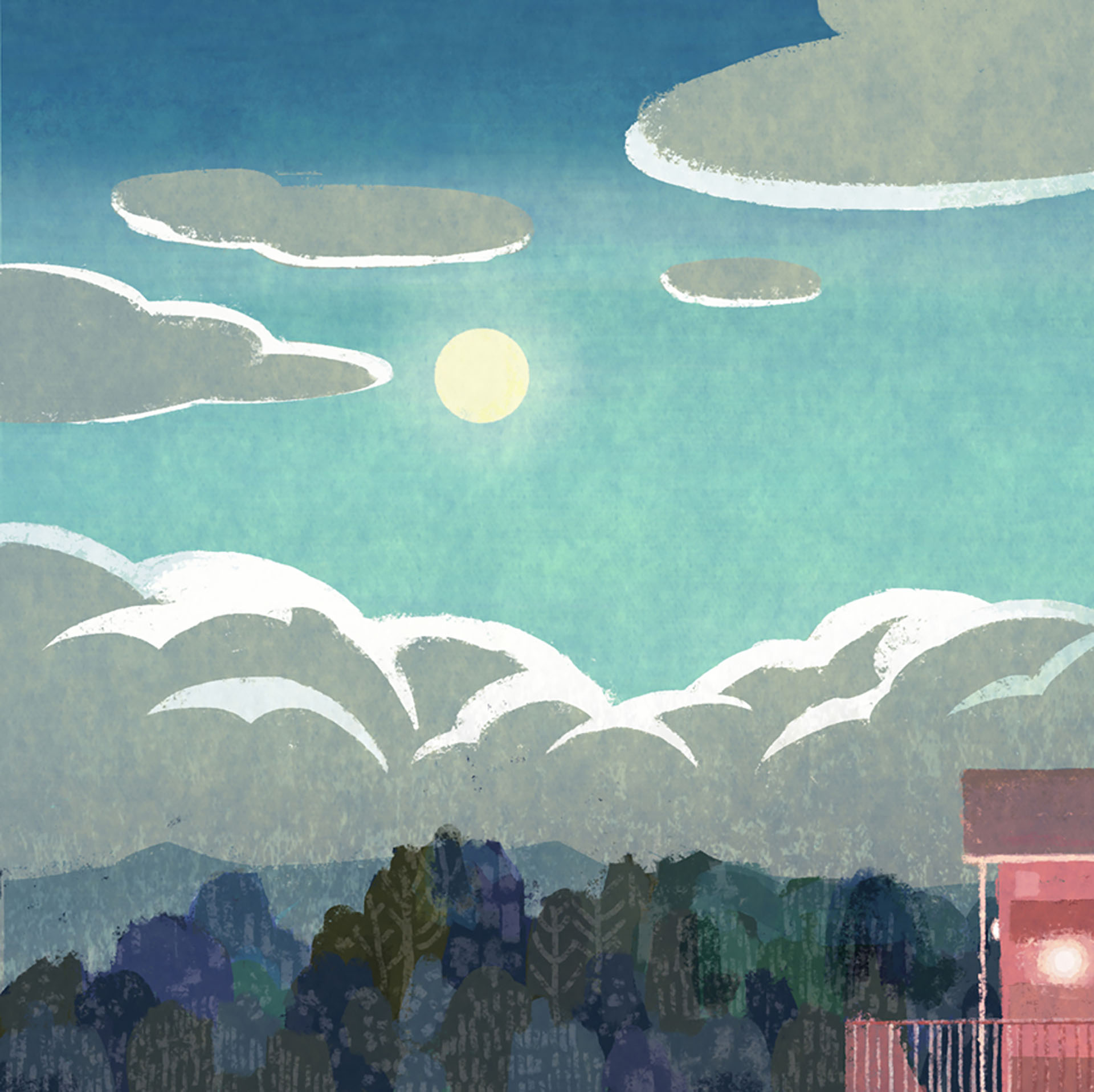 cloud japan midnight moon moonlight night pink Pool summer ukiyo-e (3).jpg