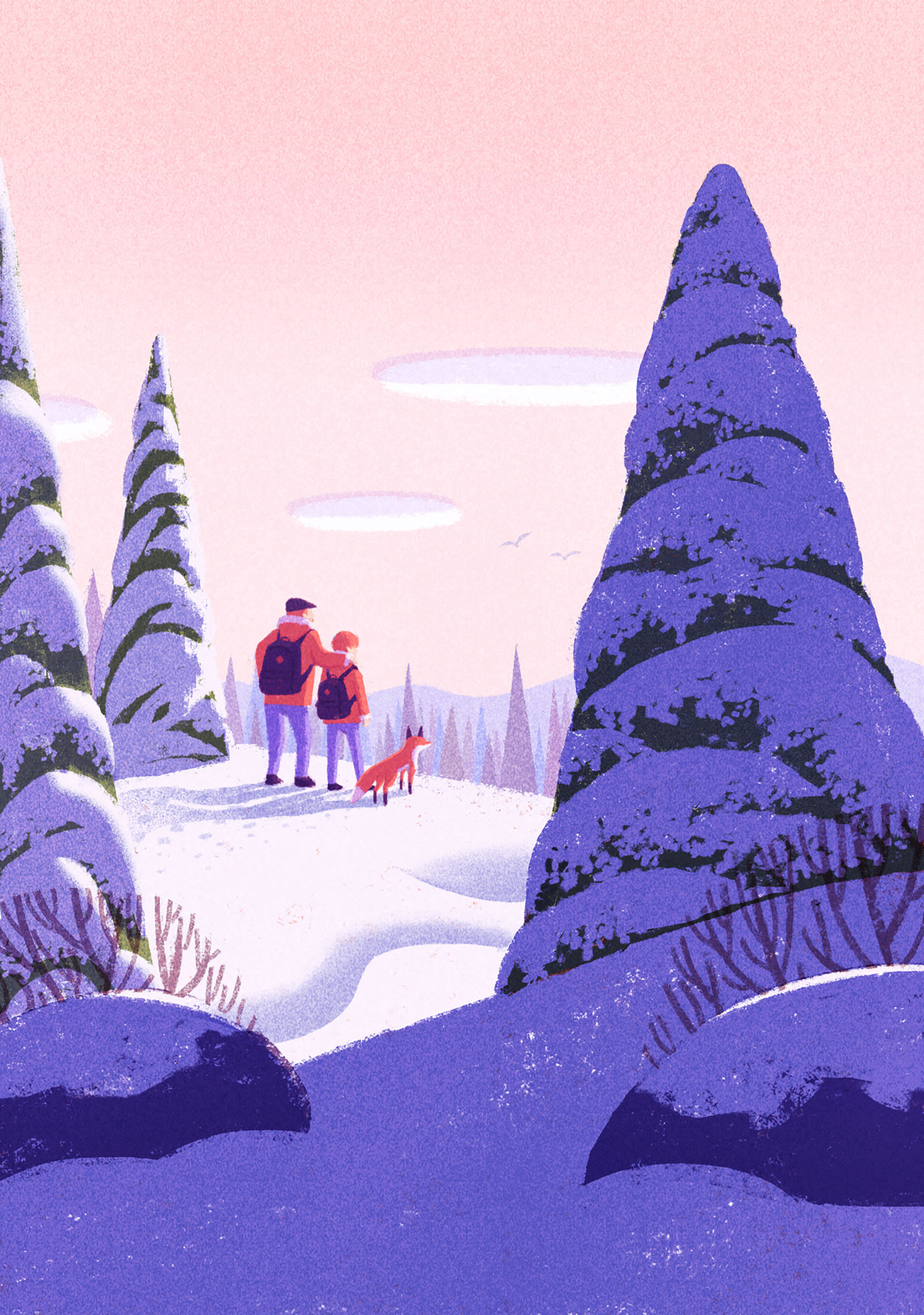animal Landscape Nature nostalgic pink SKY snow Sunrise Tree  winter (2).jpg