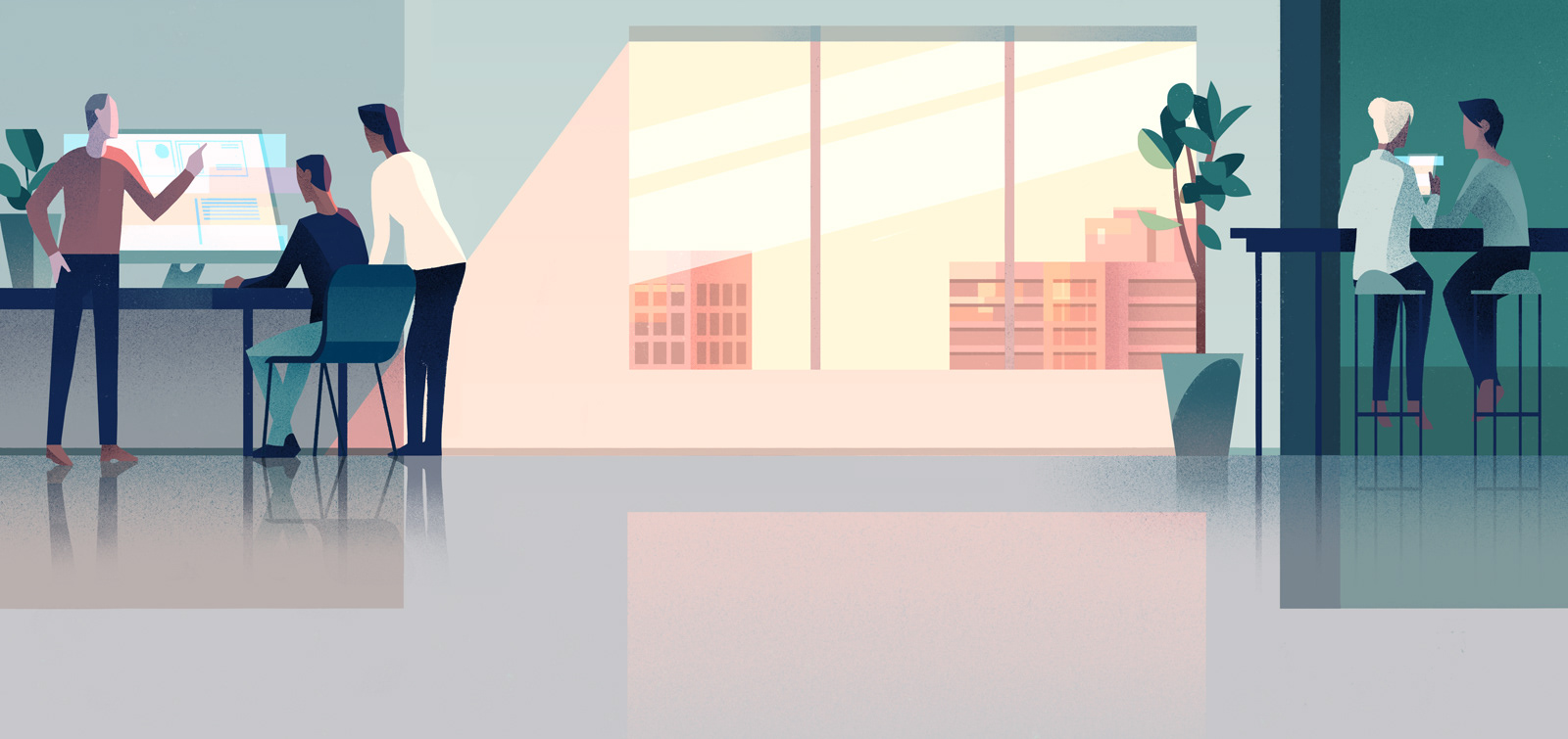 business finance green orange light sunlight shadow Office (2).jpg